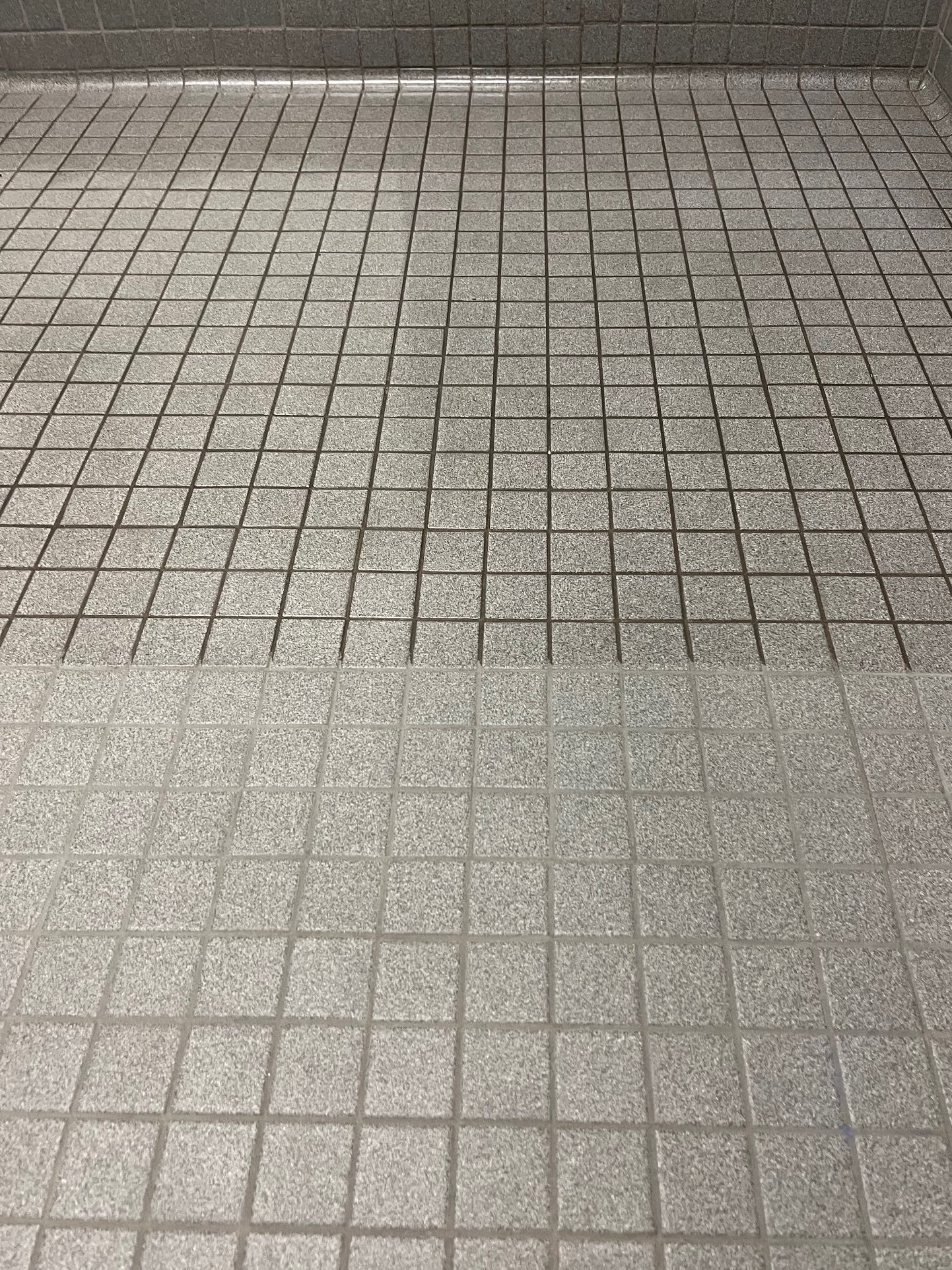 Glossy Affinity before and after small tiles